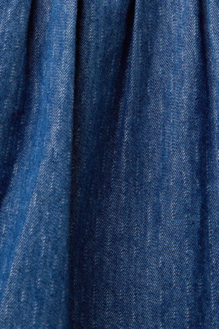 Lekka, dżinsowa sukienka, 100% bawełna, BLUE MEDIUM WASHED, detail image number 5