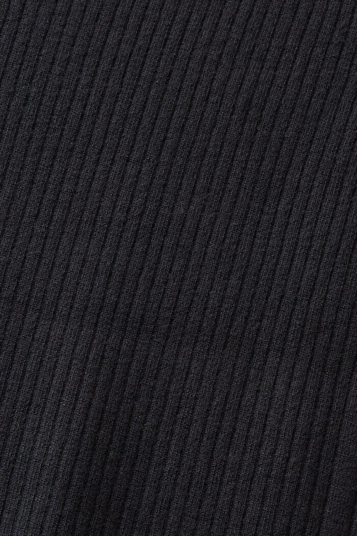 Sukienka mini polo w prążki, BLACK, detail image number 5