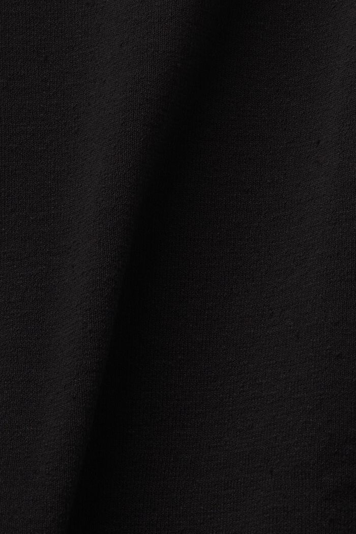 Spódnica midi z mieszanki lnianej, BLACK, detail image number 6
