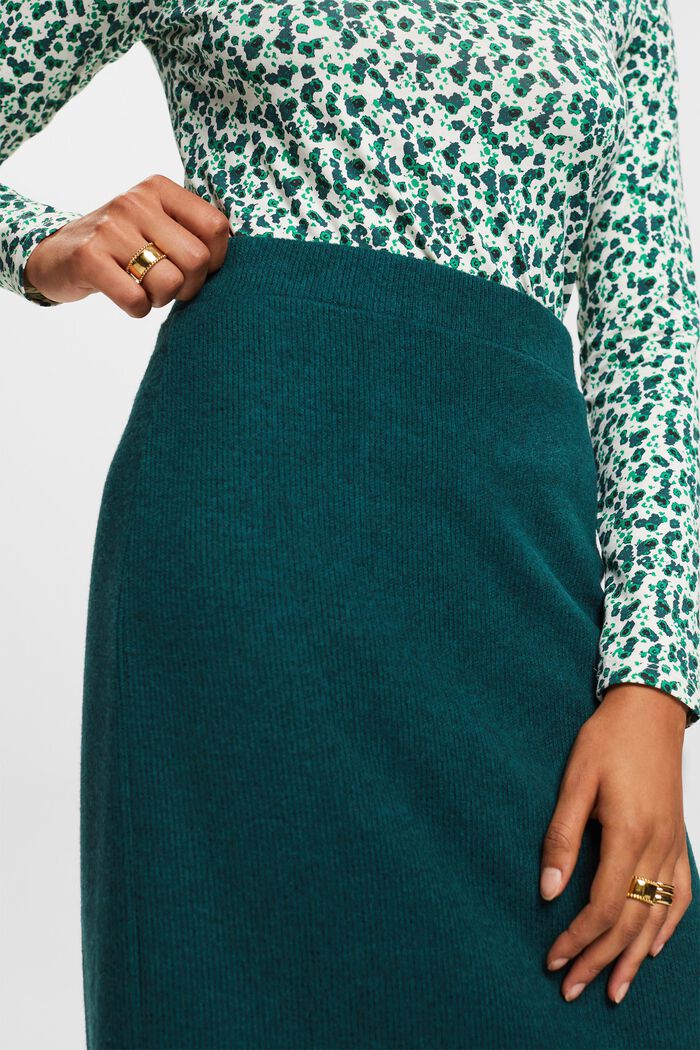Skirts knitted, EMERALD GREEN, detail image number 2