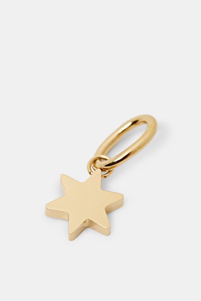 Zawieszka w kształcie gwiazdki, stal szlachetna, GOLD, detail image number 1