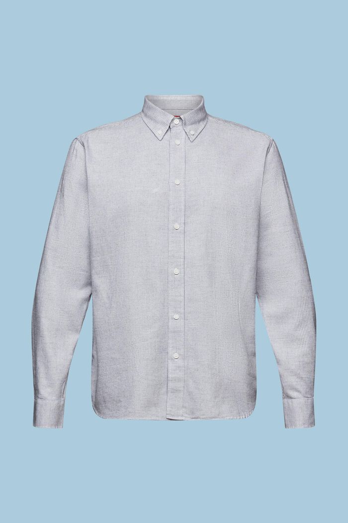 Koszula bawełniana w drobną kratkę, fason regular fit, WHITE, detail image number 6