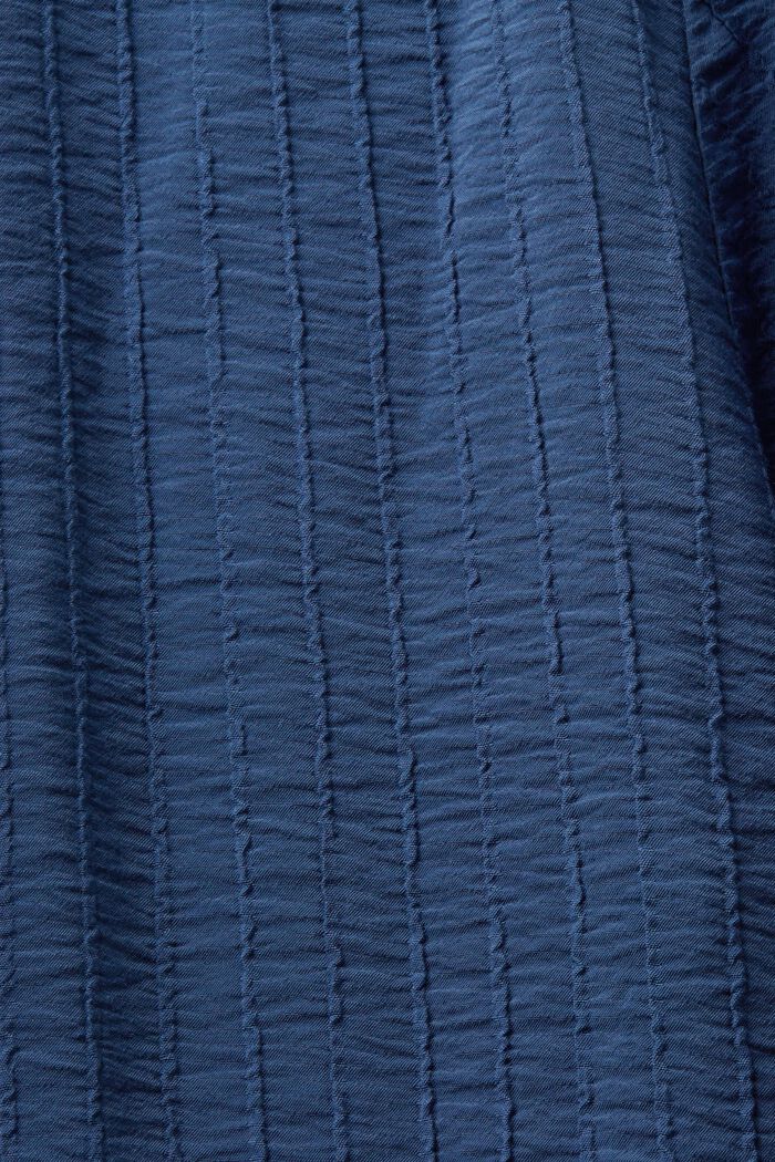 Fakturowana sukienka mini z marszczeniami, GREY BLUE, detail image number 5