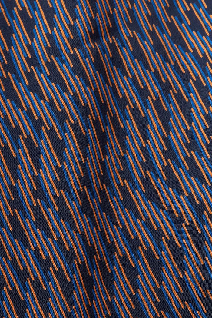 Wzorzysta bluzka z krepy, NAVY, detail image number 6