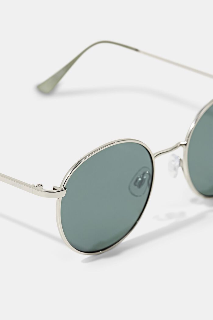 Okulary przeciwsłoneczne z metalową oprawką, GREEN, detail image number 1