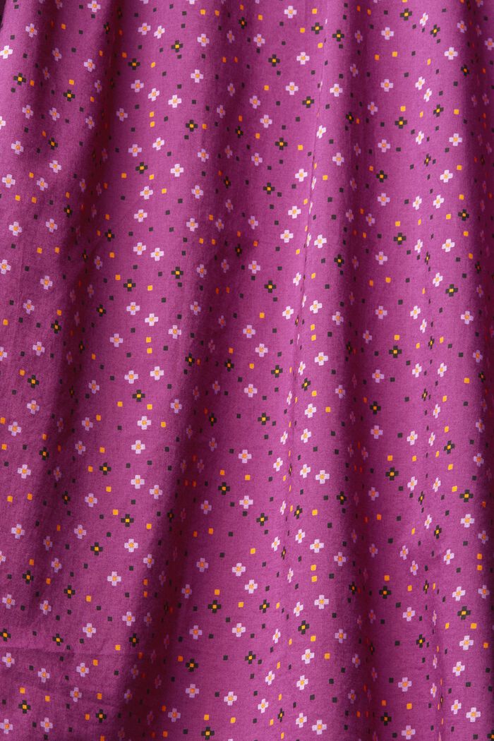 Bluzka ze wzorem, bawełna organiczna, VIOLET, detail image number 1