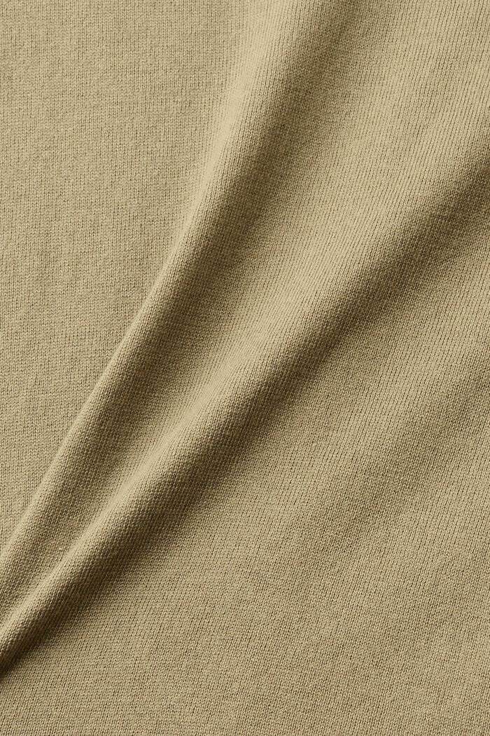 Sweter z dekoltem w serek, LIGHT KHAKI, detail image number 5