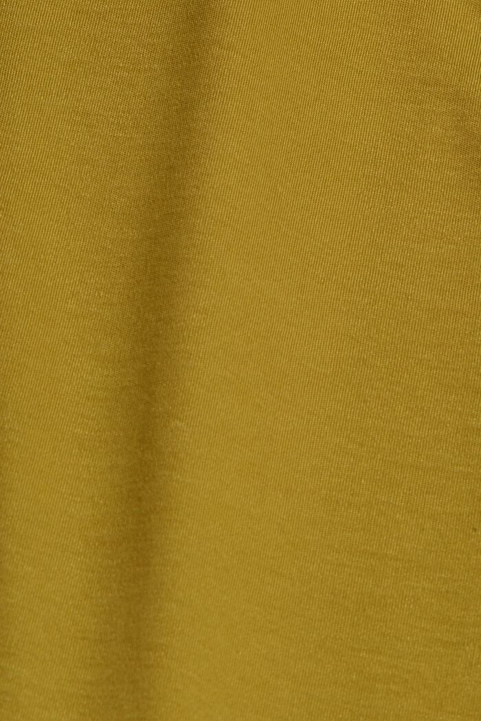 Z włókna TENCEL™: sukienka z jerseyu z wycięciem z tyłu, OLIVE, detail image number 4