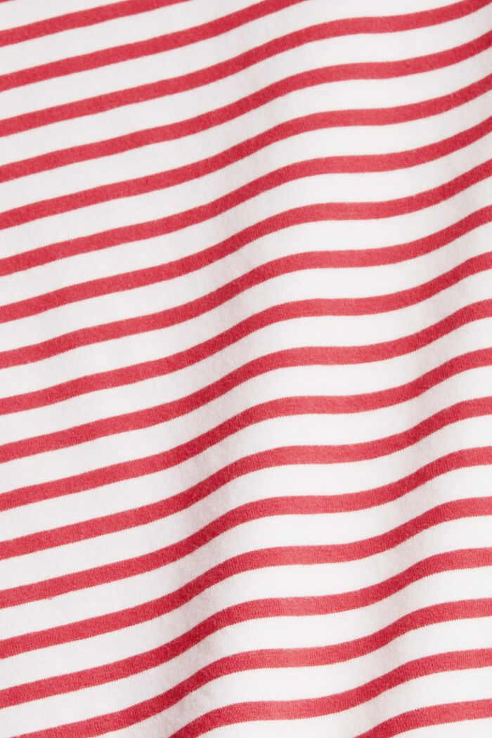 Koszulka z rękawem o dł. 3/4, bawełna ekologiczna, RED, detail image number 4