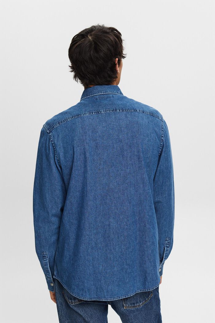 Dżinsowa koszula, BLUE MEDIUM WASHED, detail image number 3