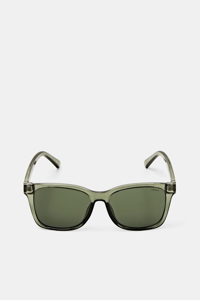 Kwadratowe okulary przeciwsłoneczne, OLIVE GREEN, detail image number 0