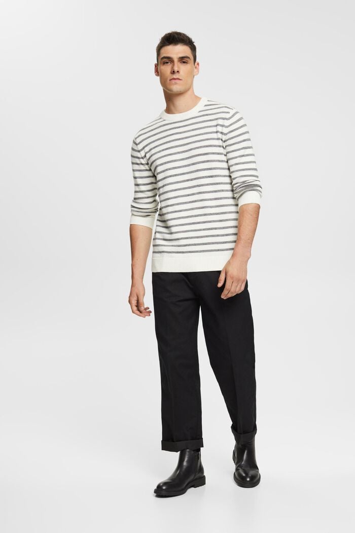 Dzianinowy sweter w paski, NEW OFF WHITE, detail image number 4