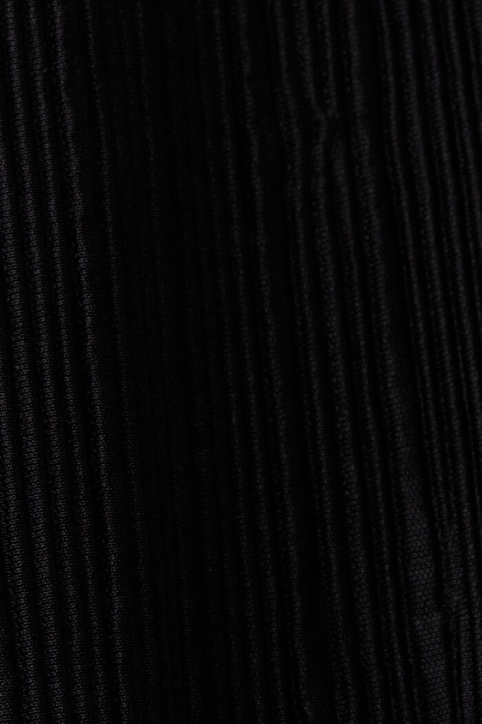 PLUS SIZE plisowany top z dżerseju, BLACK, detail image number 4