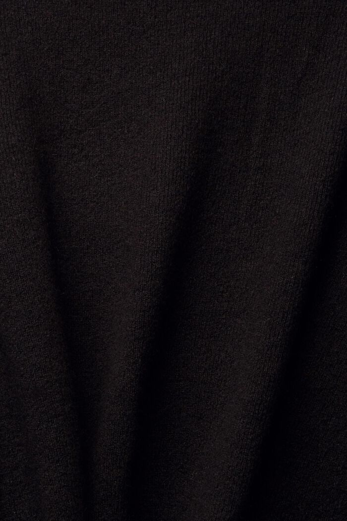 Z wełną: puszysty sweter, BLACK, detail image number 1