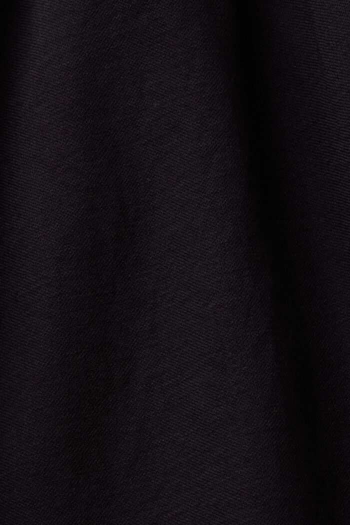 Szorty bermudy na gumce z wiązanym paskiem, BLACK, detail image number 6