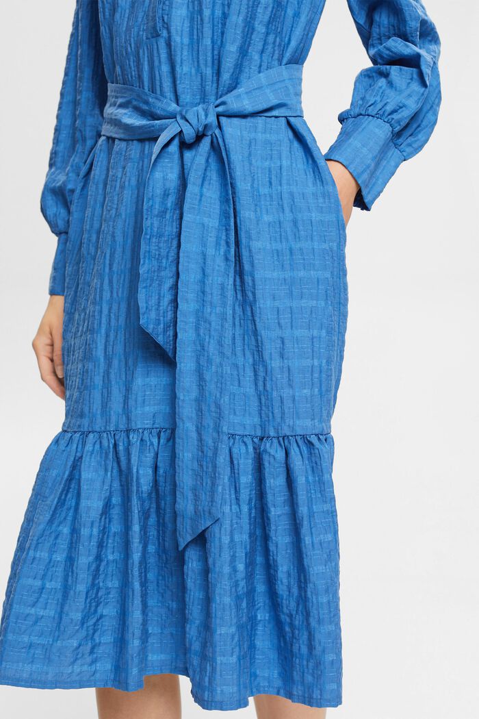 Sukienka midi w kratę, BLUE, detail image number 0