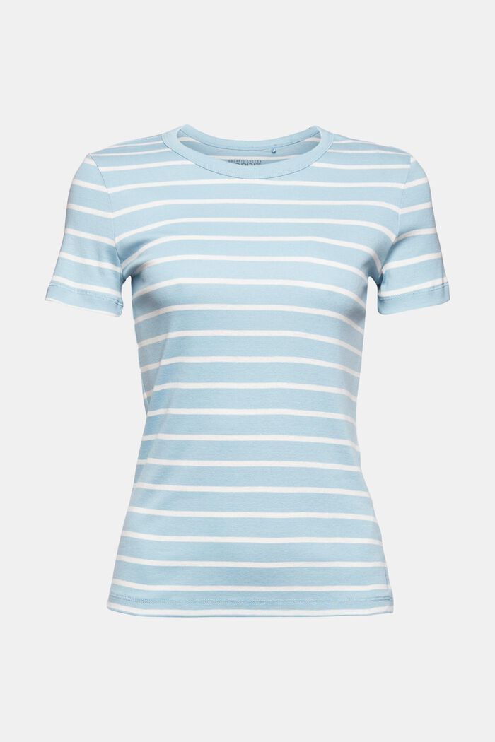Koszulka w paski, 100% bawełny organicznej, GREY BLUE, detail image number 5
