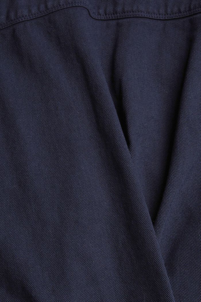 Dżinsowa koszulowa kurtka z frędzlami, NAVY, detail image number 1