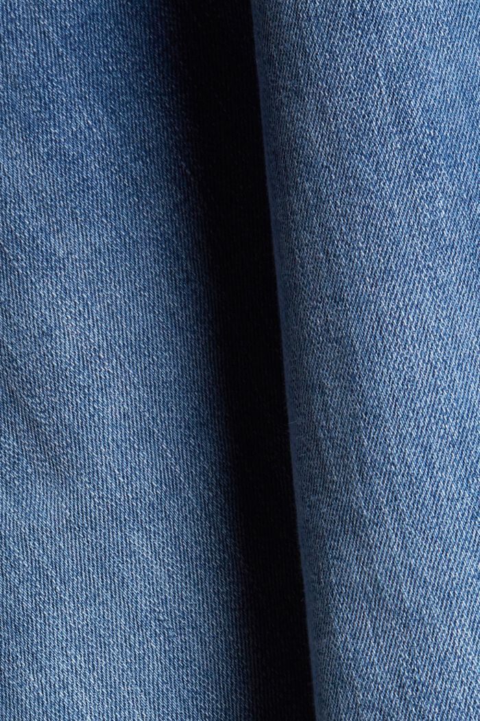 Dżinsy ze streczem z bawełny organicznej, BLUE MEDIUM WASHED, detail image number 4