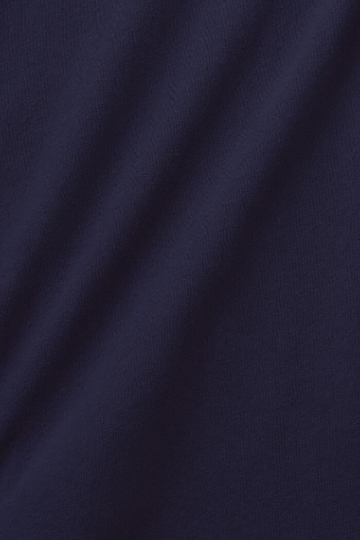 Koszulka polo z bawełny i lnu, NAVY, detail image number 4