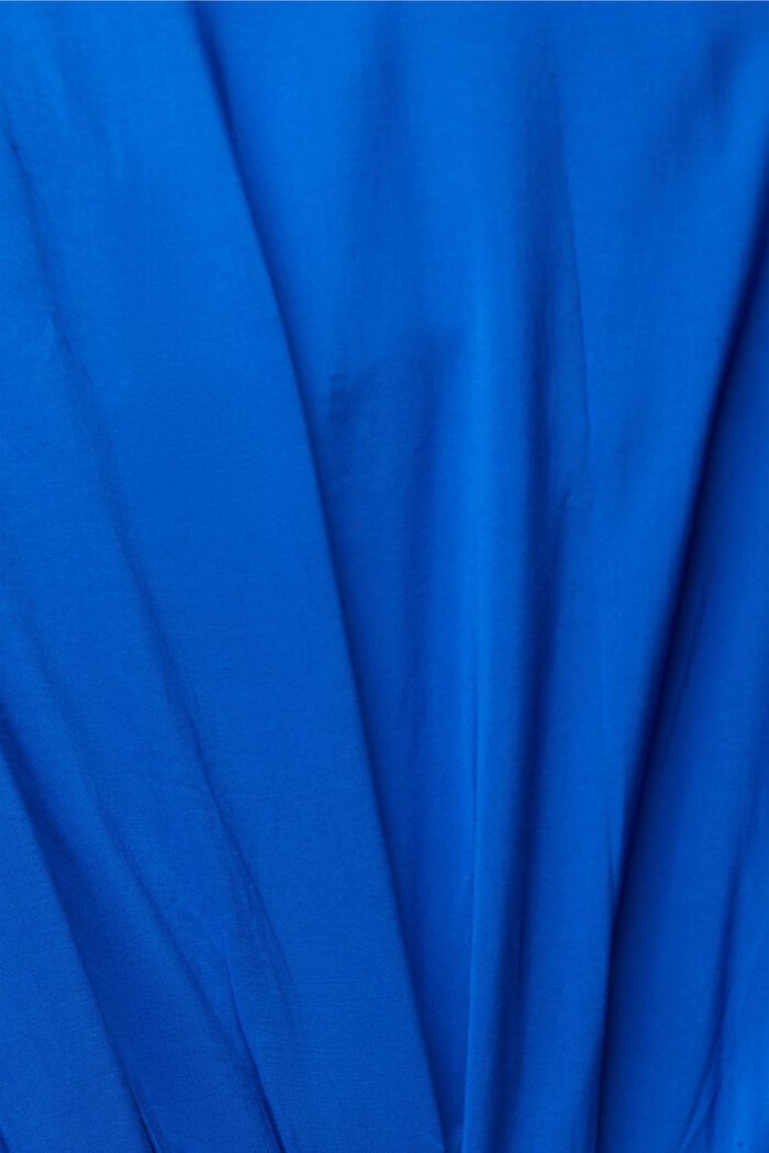 Sukienka z marszczoną talią, LENZING™ ECOVERO™, BRIGHT BLUE, detail image number 6