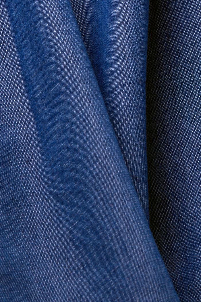 Krótki kombinezon w dżinsowym stylu, TENCEL™, BLUE MEDIUM WASHED, detail image number 4