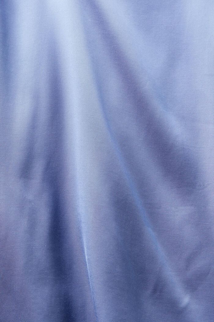 Satynowa bluzka z dekoltem w serek i marszczeniami, BLUE LAVENDER, detail image number 5