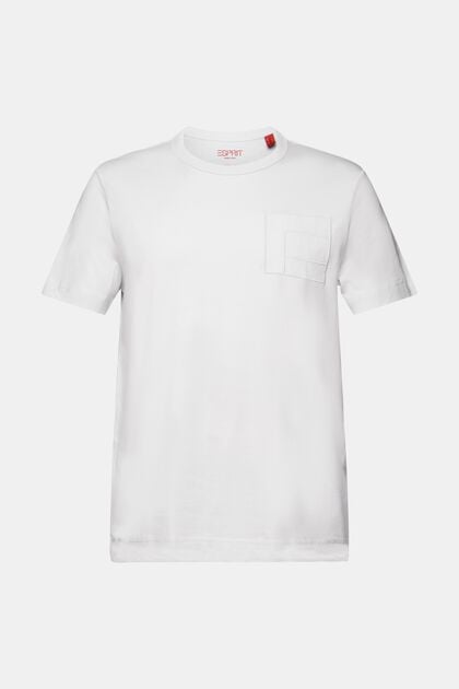 Dżersejowy t-shirt z haftem, 100% bawełny