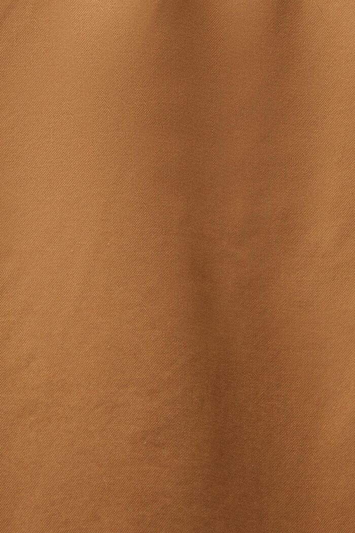 Szorty w stylu chinosów z ekologicznej bawełny, CAMEL, detail image number 6