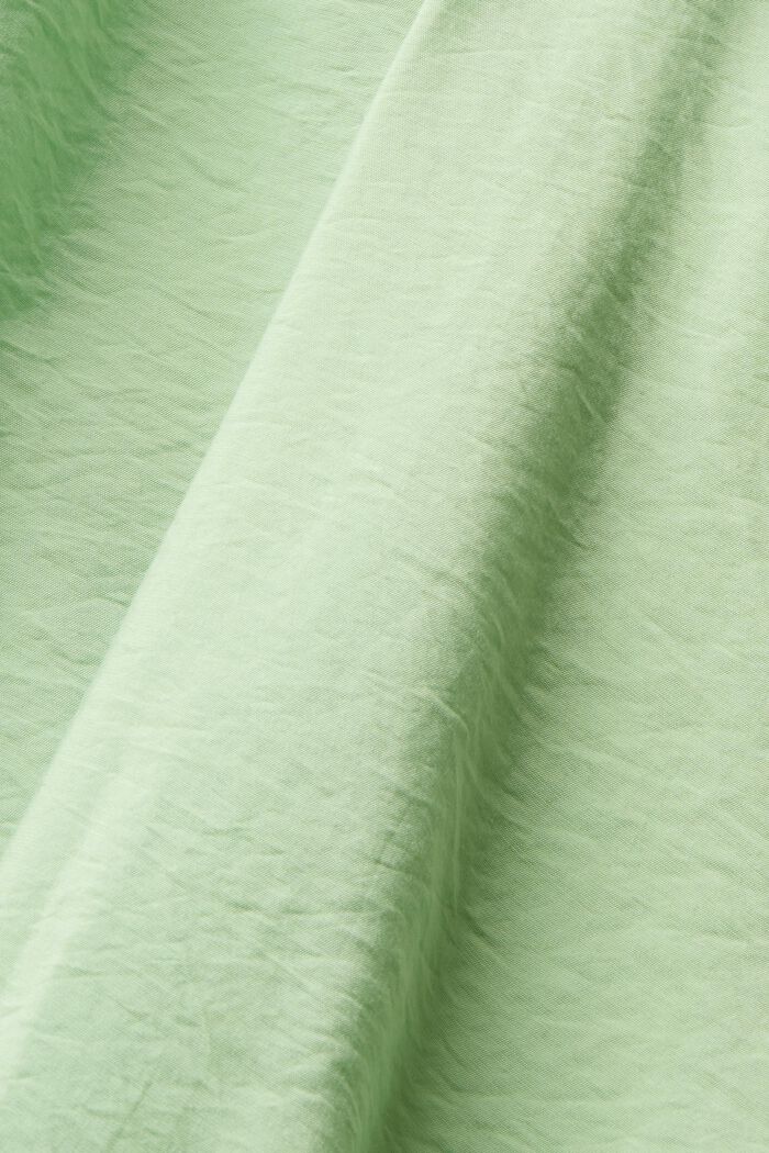 Bluzka w kopertowym stylu z marszczeniami, LIGHT GREEN, detail image number 4