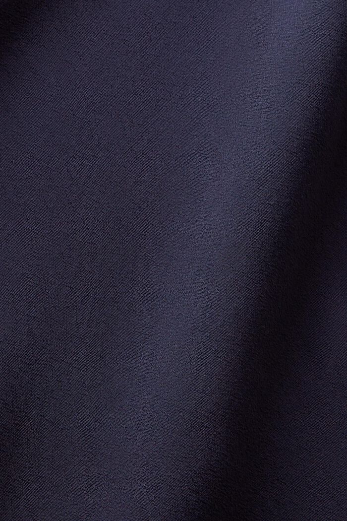 Sukienka midi z krepy z rękawami o dł. 3/4, NAVY, detail image number 4