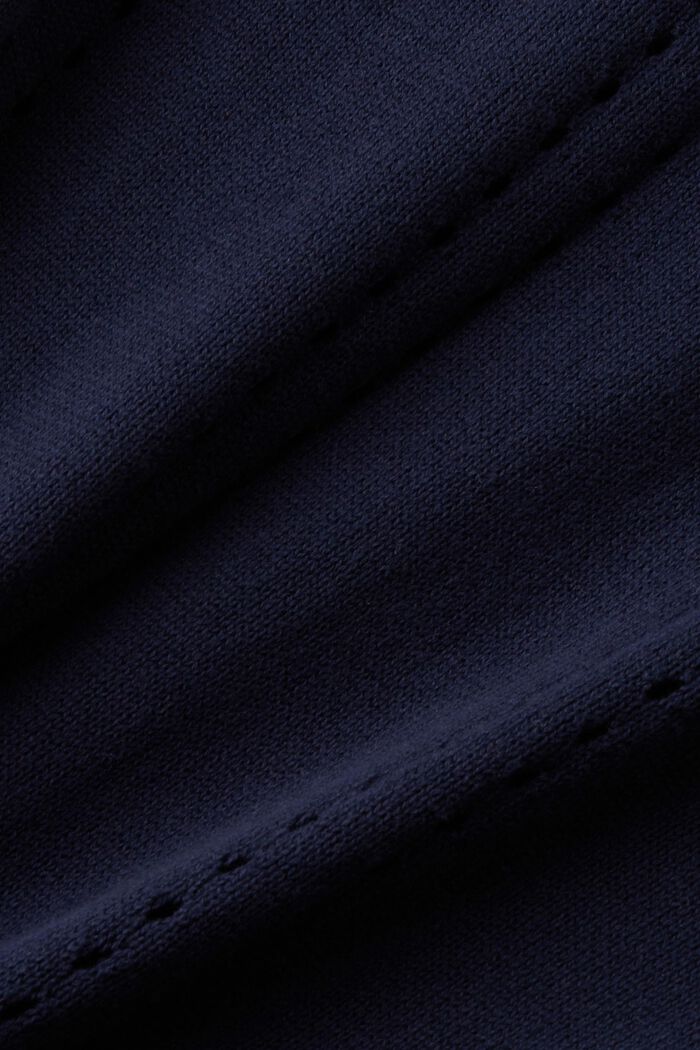 Szydełkowy sweter, NAVY, detail image number 4
