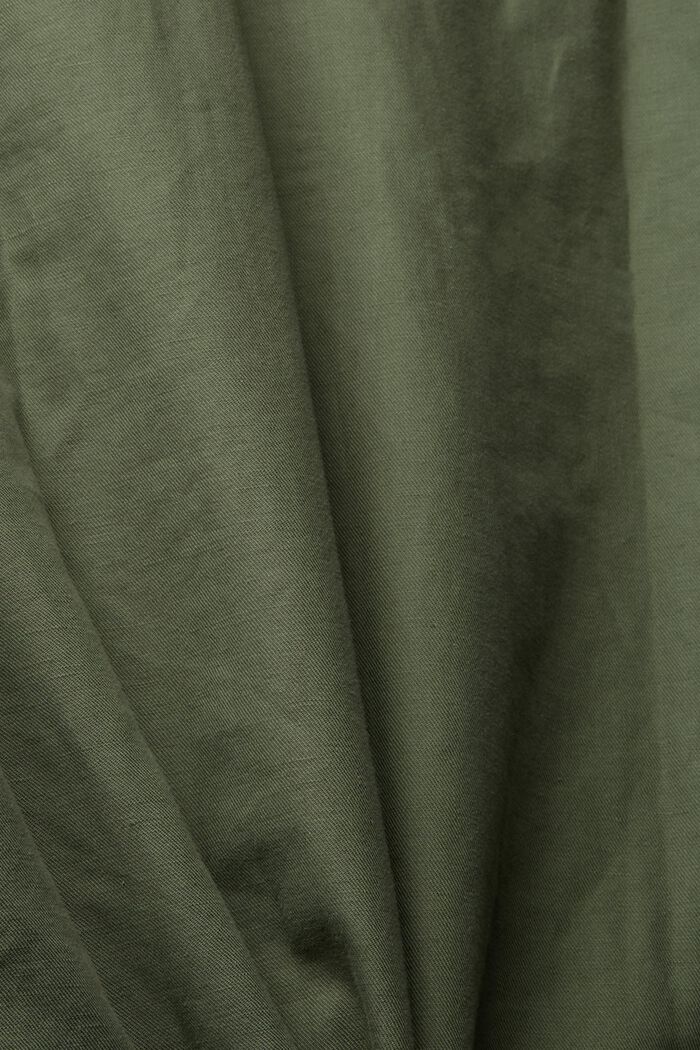Z mieszanki lnianej: koszula oversize, GREEN, detail image number 4