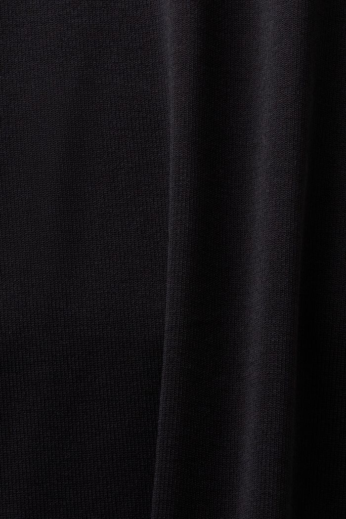 Dżersejowy T-shirt z półgolfem, BLACK, detail image number 4