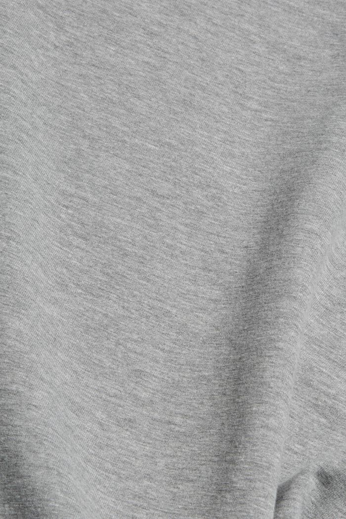 Melanżowa bluza z bawełny organicznej, MEDIUM GREY, detail image number 4