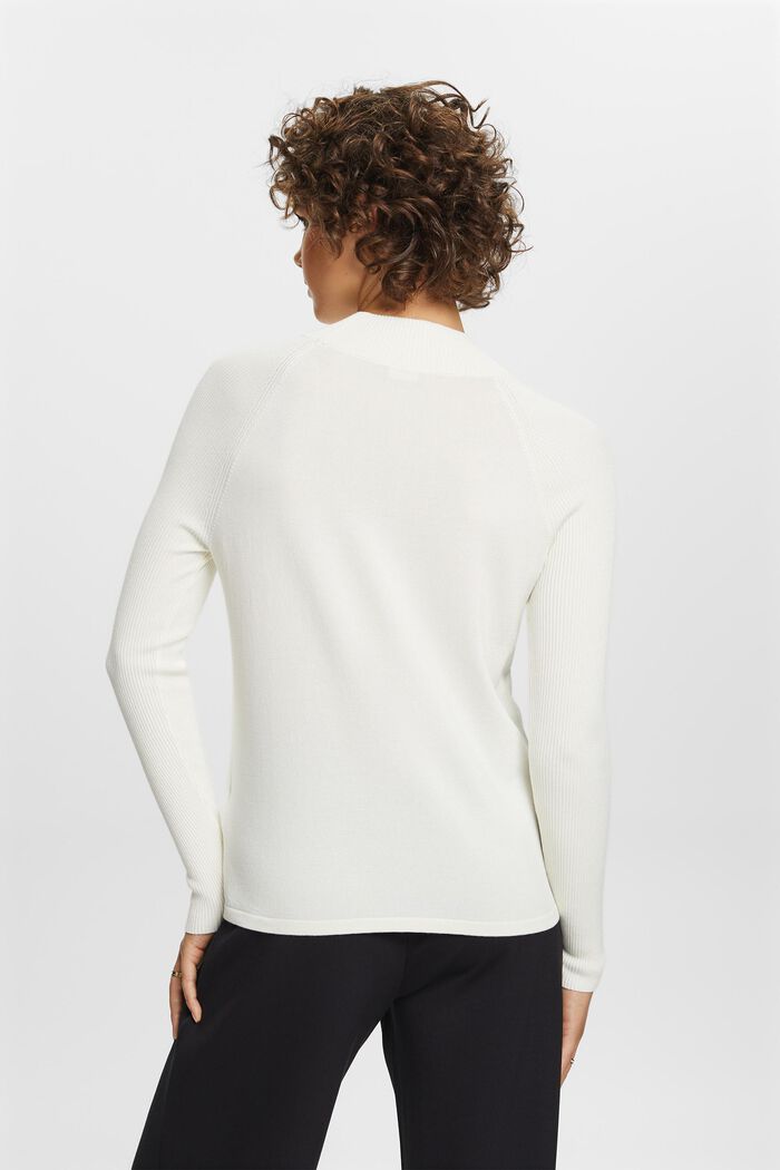 Sweter z półgolfem, LENZING™ ECOVERO™, OFF WHITE, detail image number 3