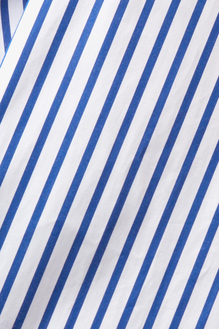 Koszula z paski z popeliny bawełnianej, BRIGHT BLUE, detail image number 7