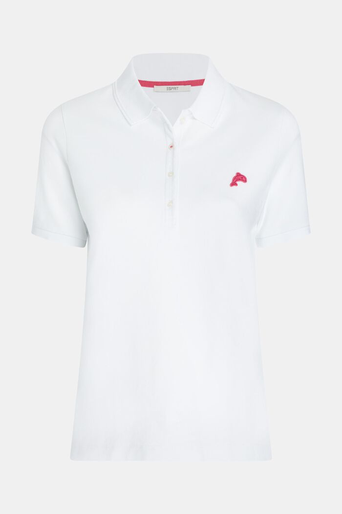 Klasyczna koszulka polo z kolekcji Dolphin Tennis Club, WHITE, detail image number 4