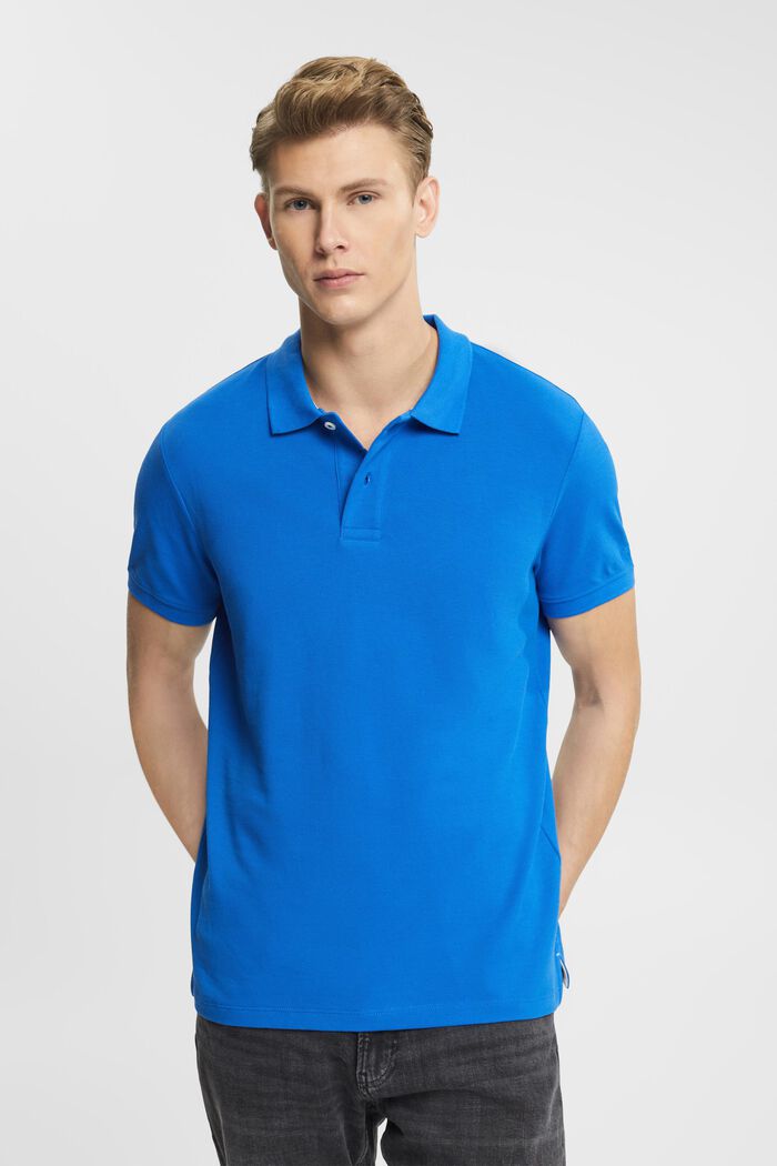 Koszulka polo, fason slim fit, BLUE, detail image number 0