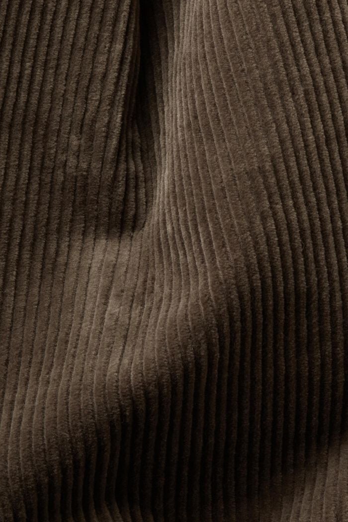 Sztruksowe spodnie z szerokimi nogawkami, BROWN GREY, detail image number 6