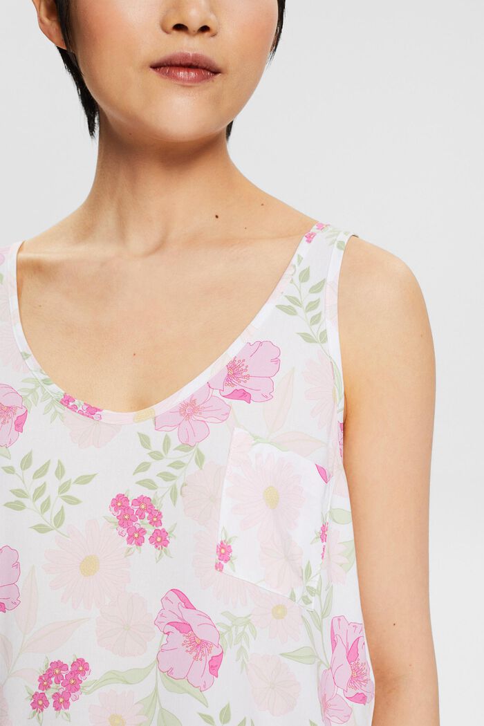 Piżama w kwiatowe wzory, LENZING™ ECOVERO™, WHITE, detail image number 3