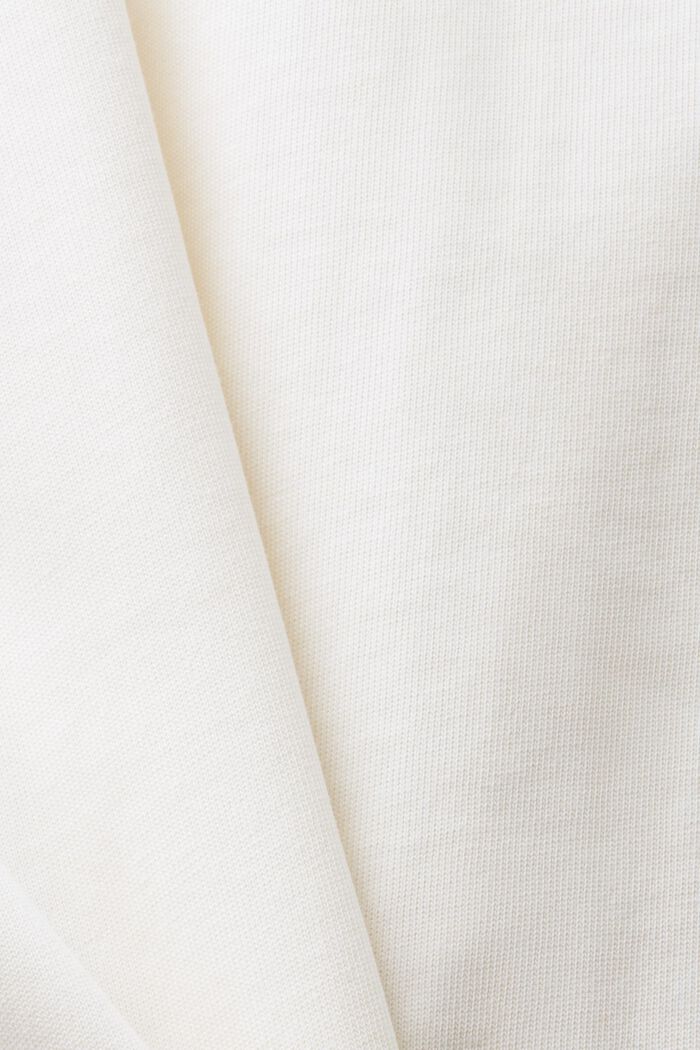 T-shirt z logo z bawełnianego dżerseju, unisex, OFF WHITE, detail image number 6