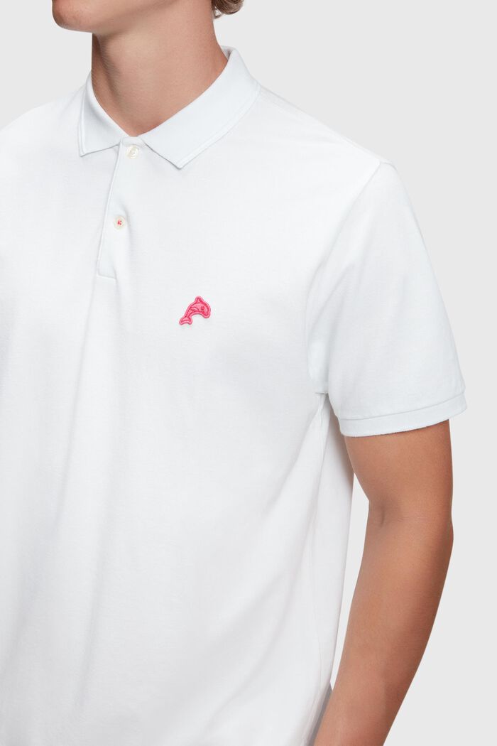 Klasyczna koszulka polo z kolekcji Dolphin Tennis Club, WHITE, detail image number 2