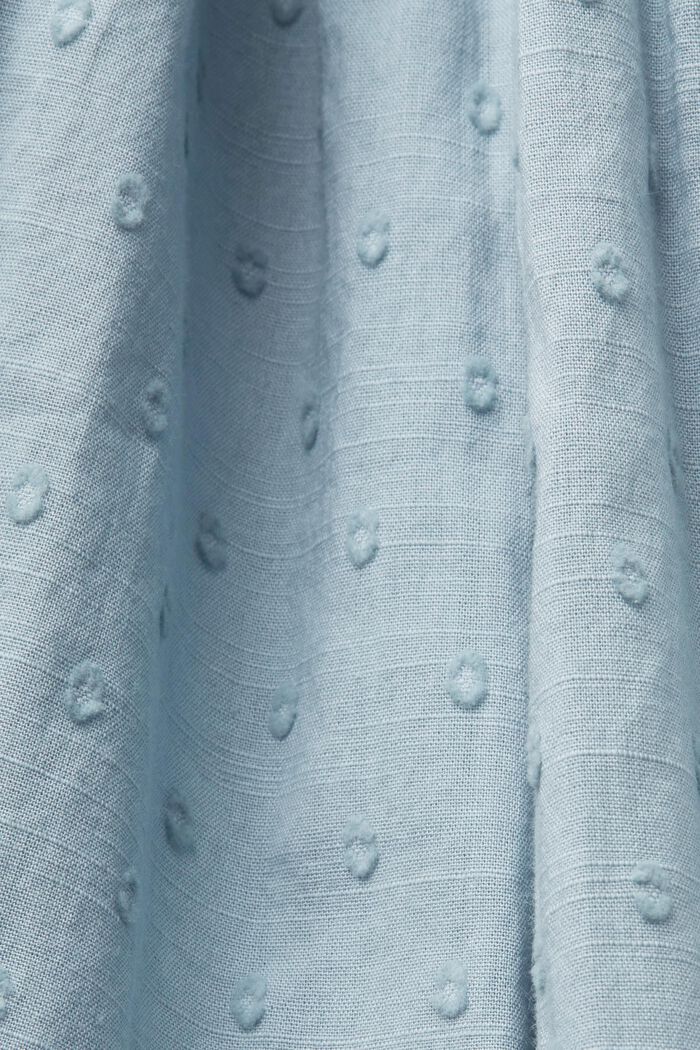 Bluzka bez rękawów w kropeczki, 100% bawełna, LIGHT BLUE LAVENDER, detail image number 4