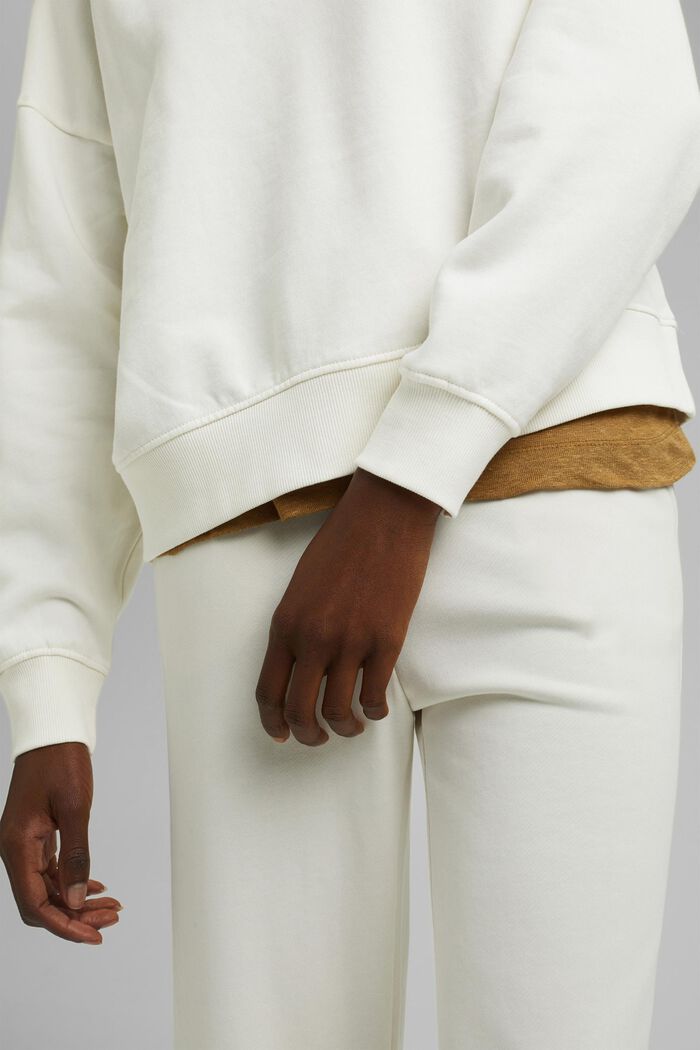 Bluza w 100% z bawełny ekologicznej, OFF WHITE, detail image number 2