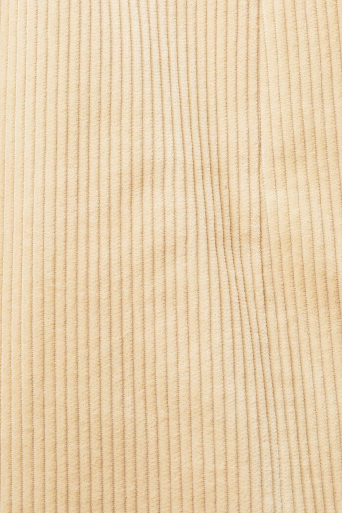 Oversizowy żakiet z bawełnianego sztruksu, DUSTY NUDE, detail image number 6