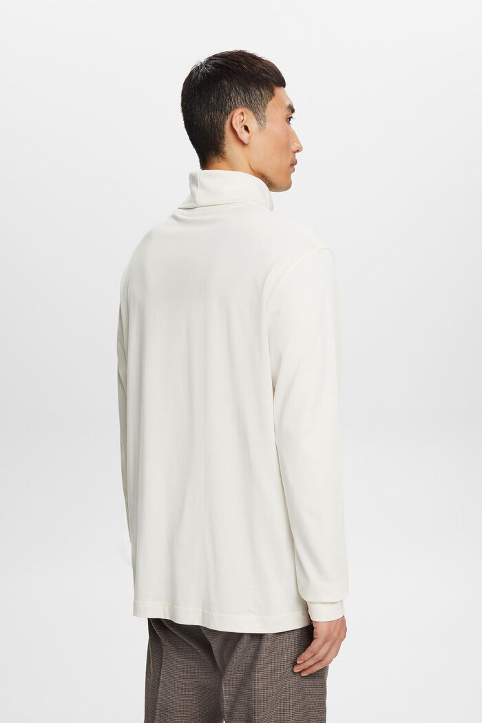 Bluzka z długim rękawem z półgolfem z bawełny, ICE, detail image number 3