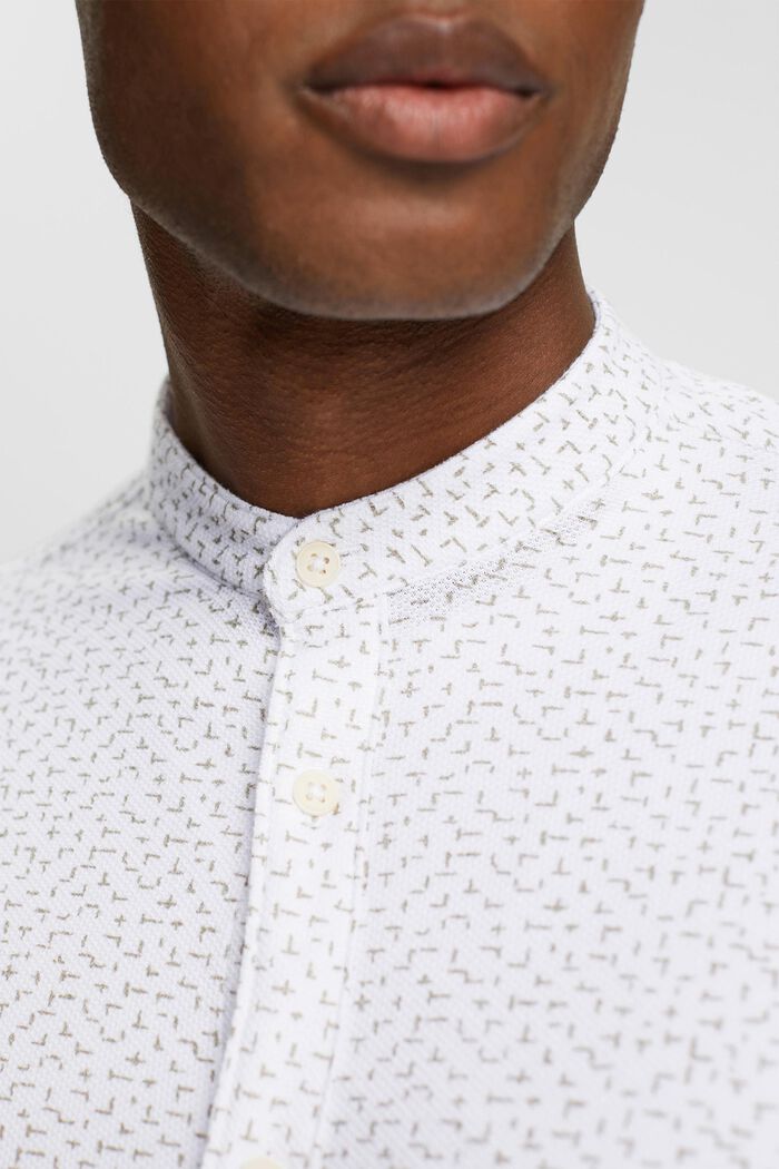 Wzorzysta koszula, WHITE, detail image number 0
