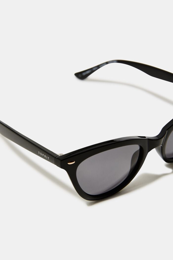 Okulary przeciwsłoneczne o wąskim kształcie kocie oko, BLACK, detail image number 1
