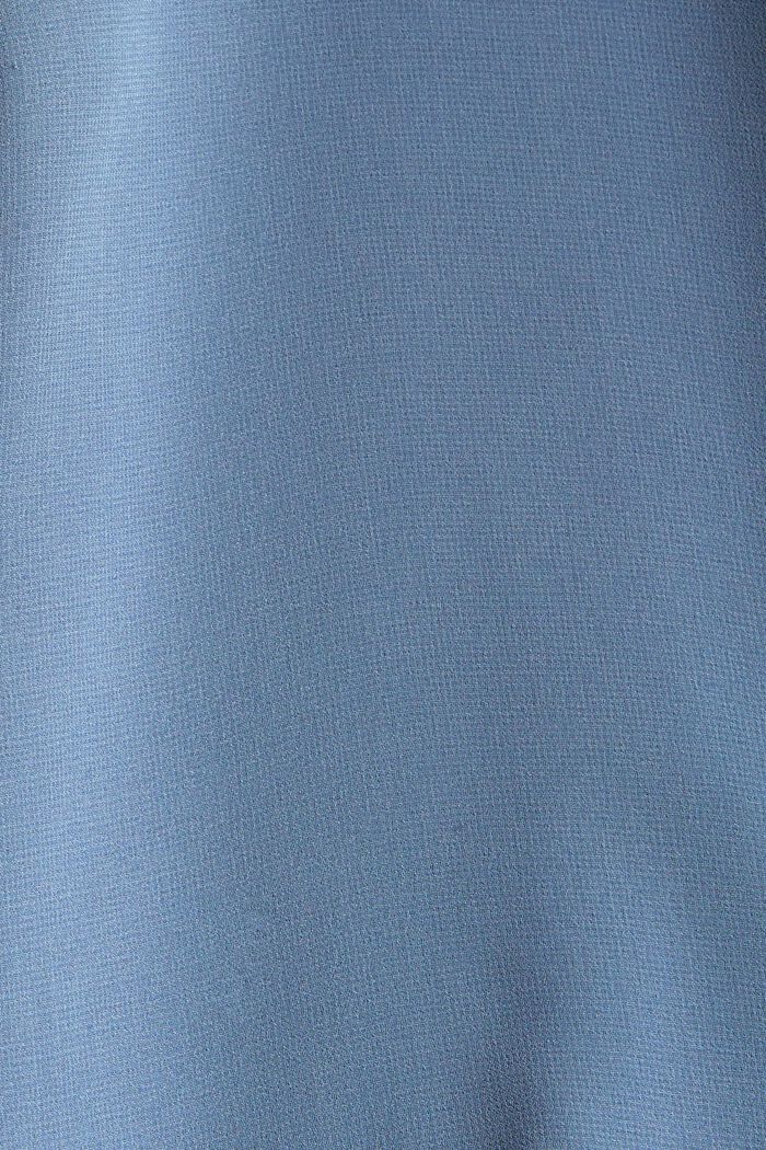Z recyklingu: spódnica midi z krepy, GREY BLUE, detail image number 4